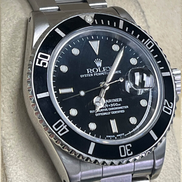Rolex Submariner Date "Triple Zero" 40MM Black Dial Oyster Bracelet (168000)