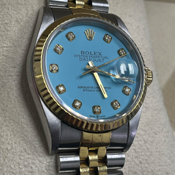 Rolex Datejust 36MM Tiffany Blue Dial Two-Tone Jubilee Bracelet (16233)
