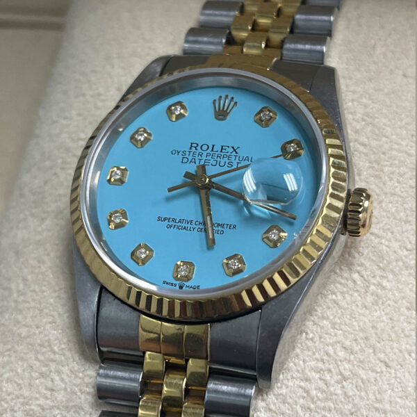 Rolex Datejust 36MM Tiffany Blue Dial Two-Tone Jubilee Bracelet (16233)